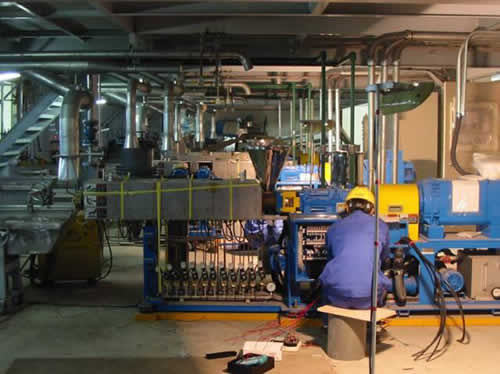 机电设备安装项目现场